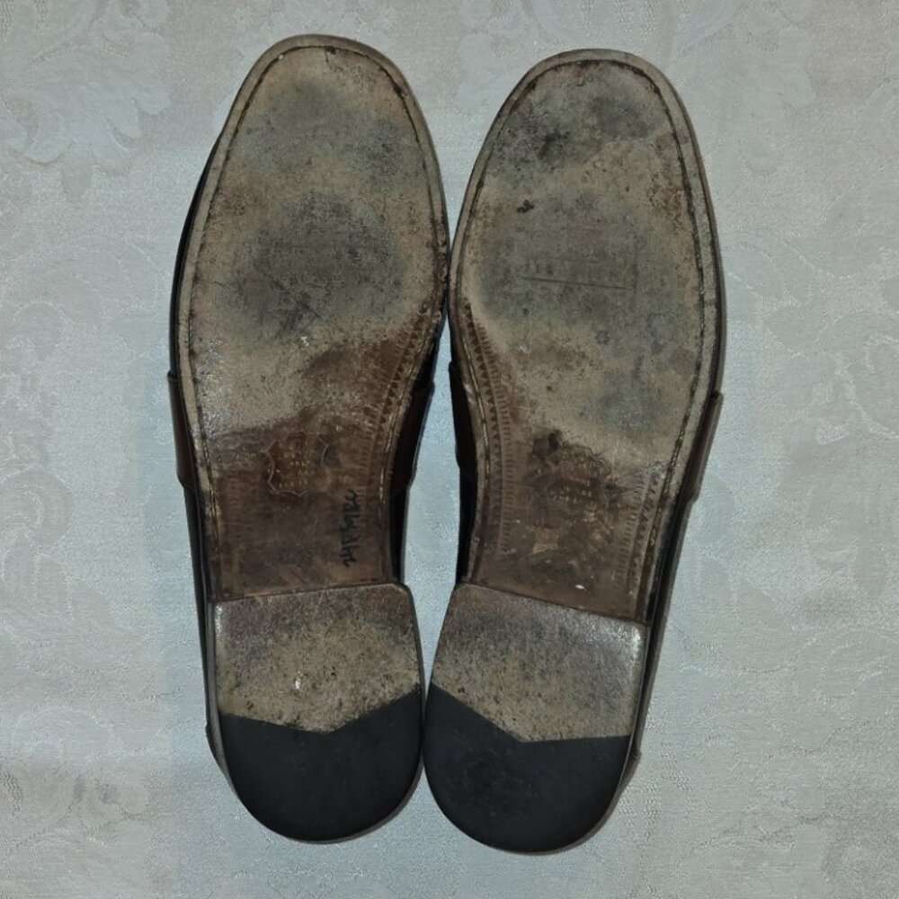 Men's Florshein Two-Tone Moc Toe Tassel Loafers - Picture 5 of 8